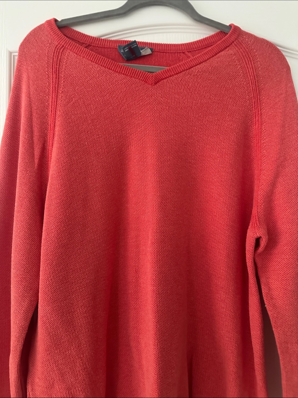Tommy Bahama Coral V-Neck Lightweight Knit Sweater